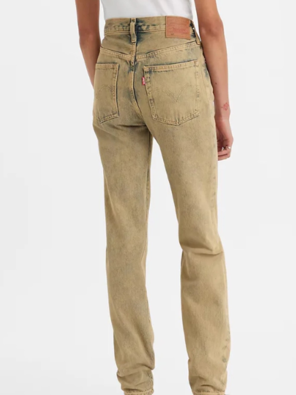 Levi's Straight Leg Jeans in Khaki Wash